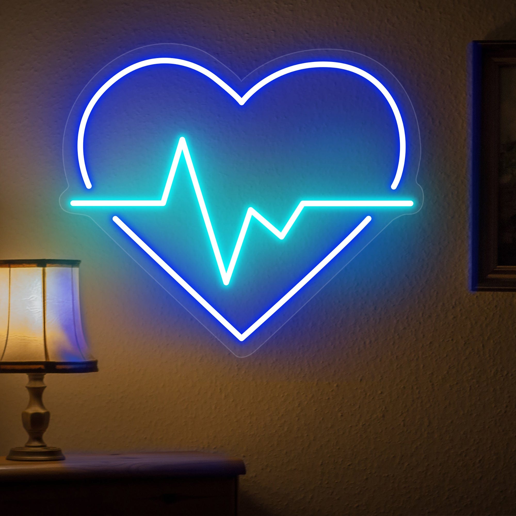 Heart & Wave Neon Sign
