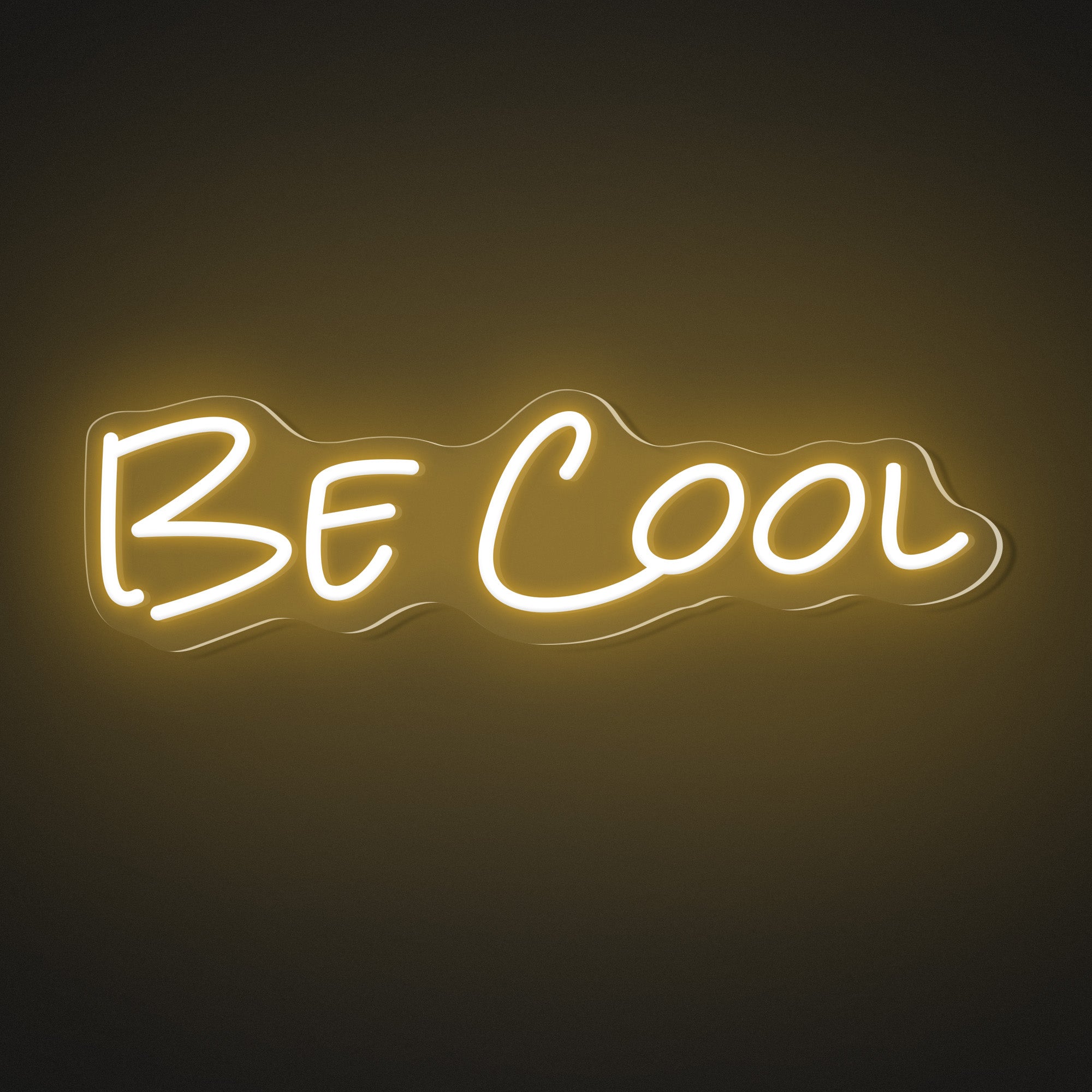 "Be Cool" Words Neon Sign