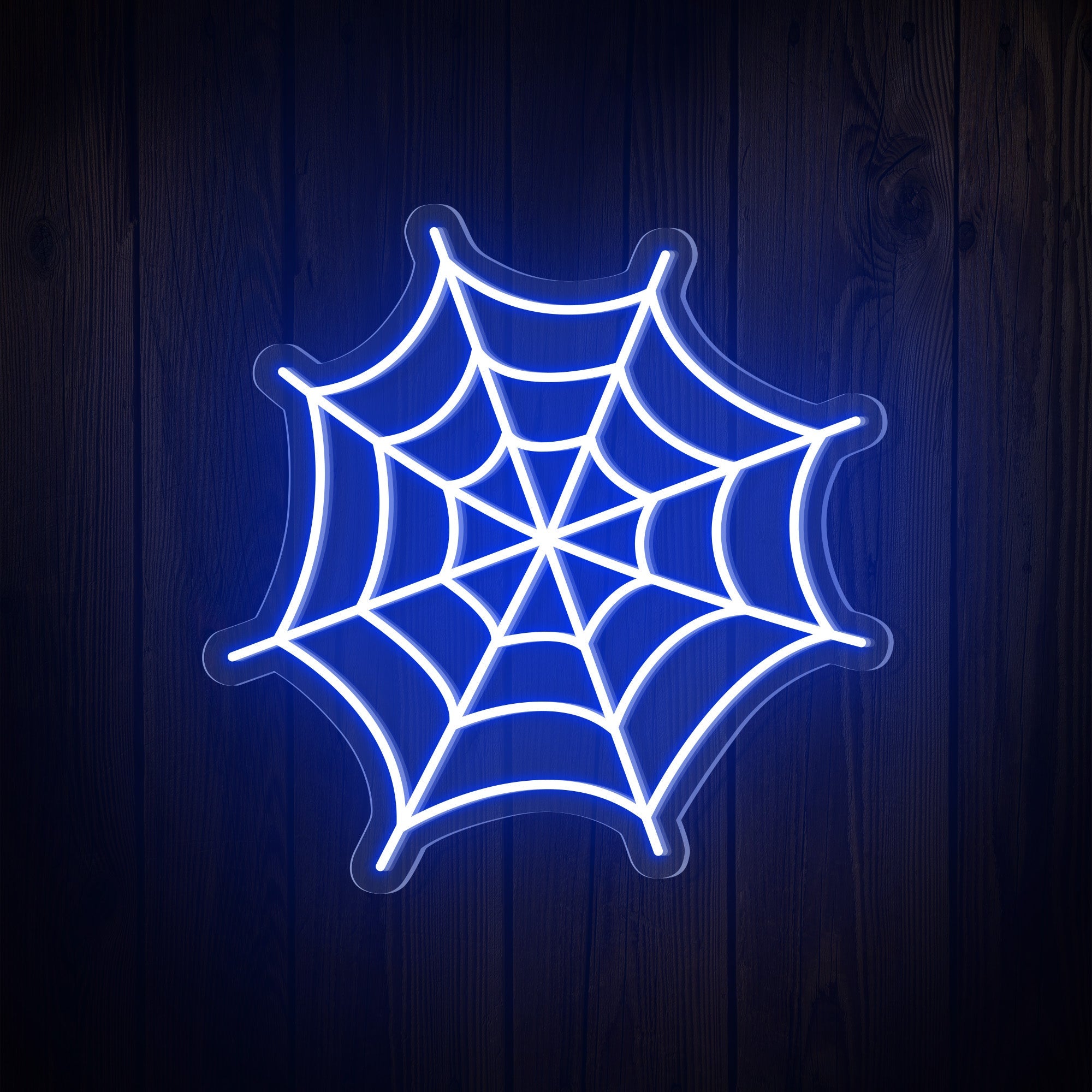 Spider Web Halloween Neon Sign