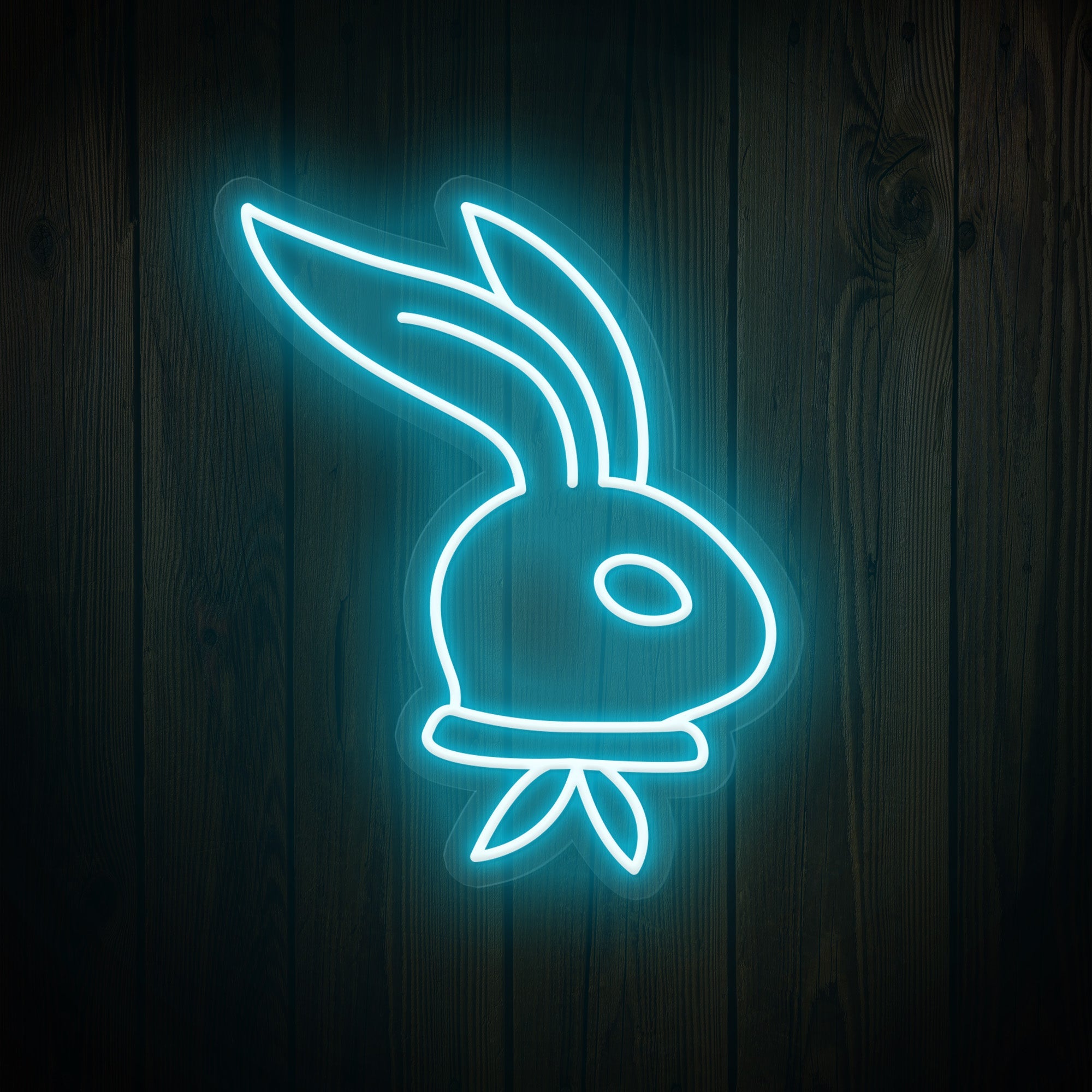 Long-Ear Bunny Easter Neon Sign