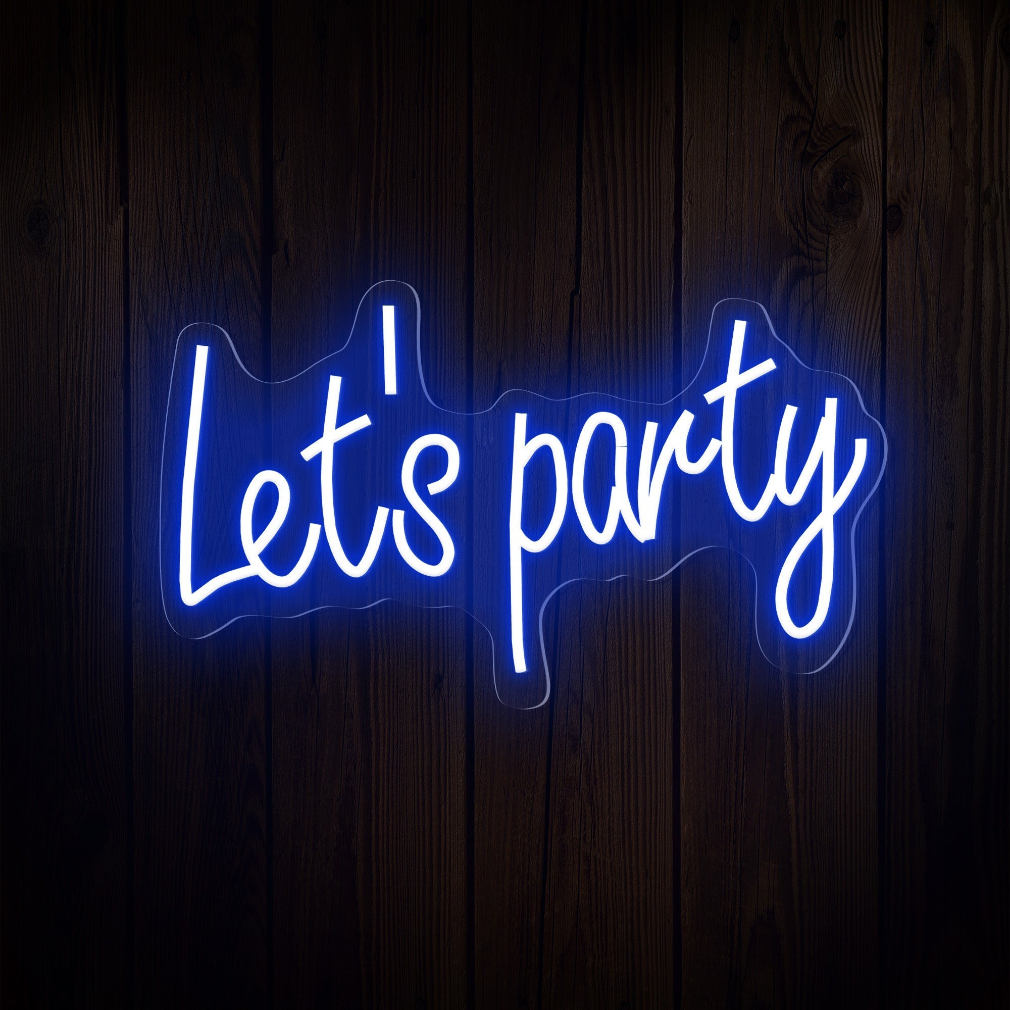 "Let's Party" Words Neon Sign for Special Occasions
