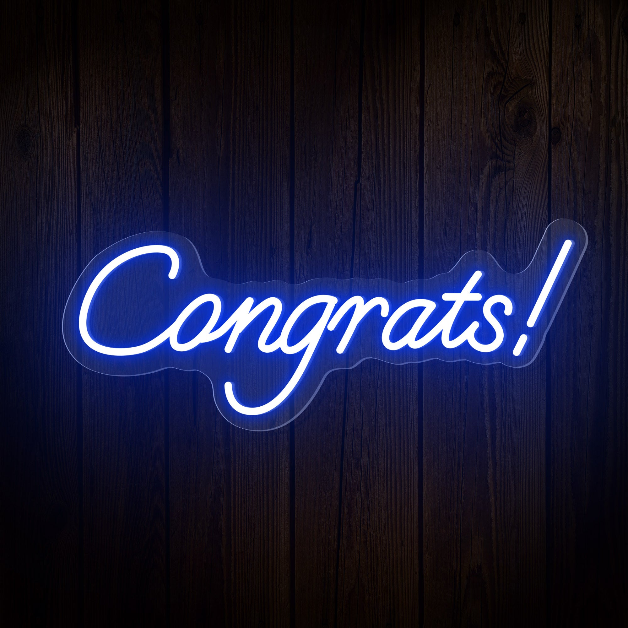 "Congrats!" Word Neon Sign