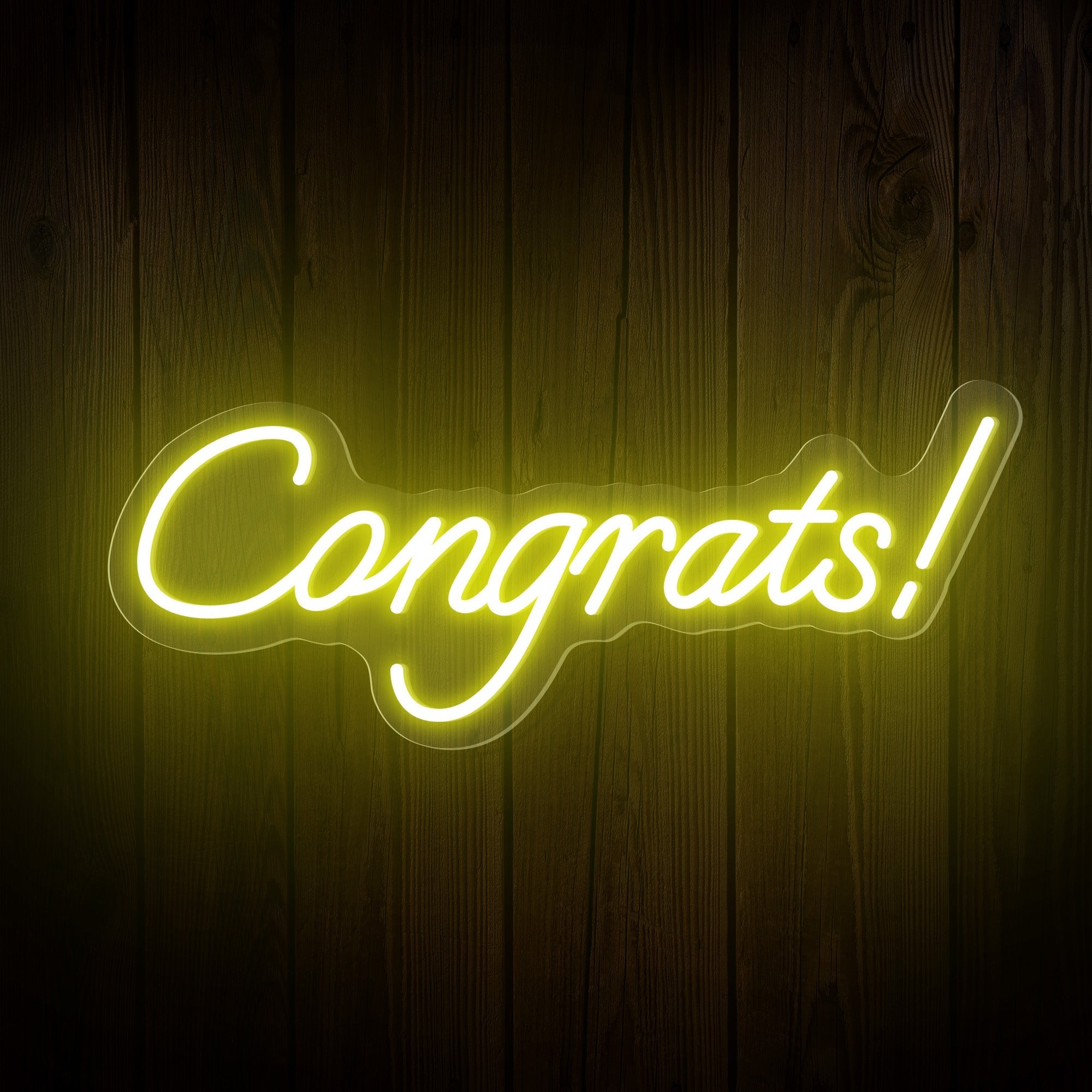 "Congrats!" Word Neon Sign