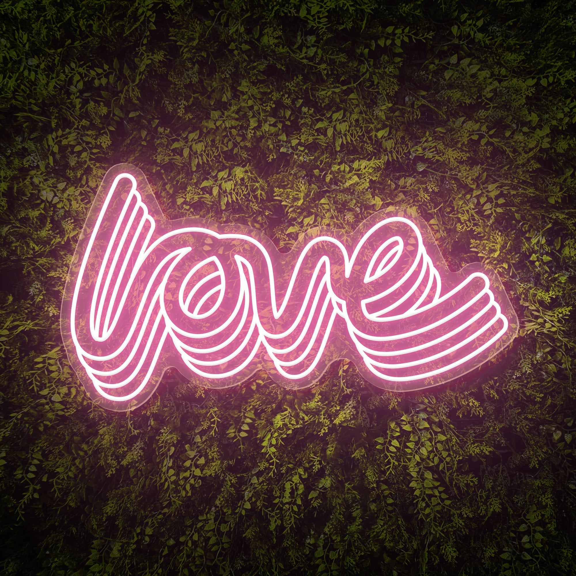 Polychrome "love" Word Neon Sign