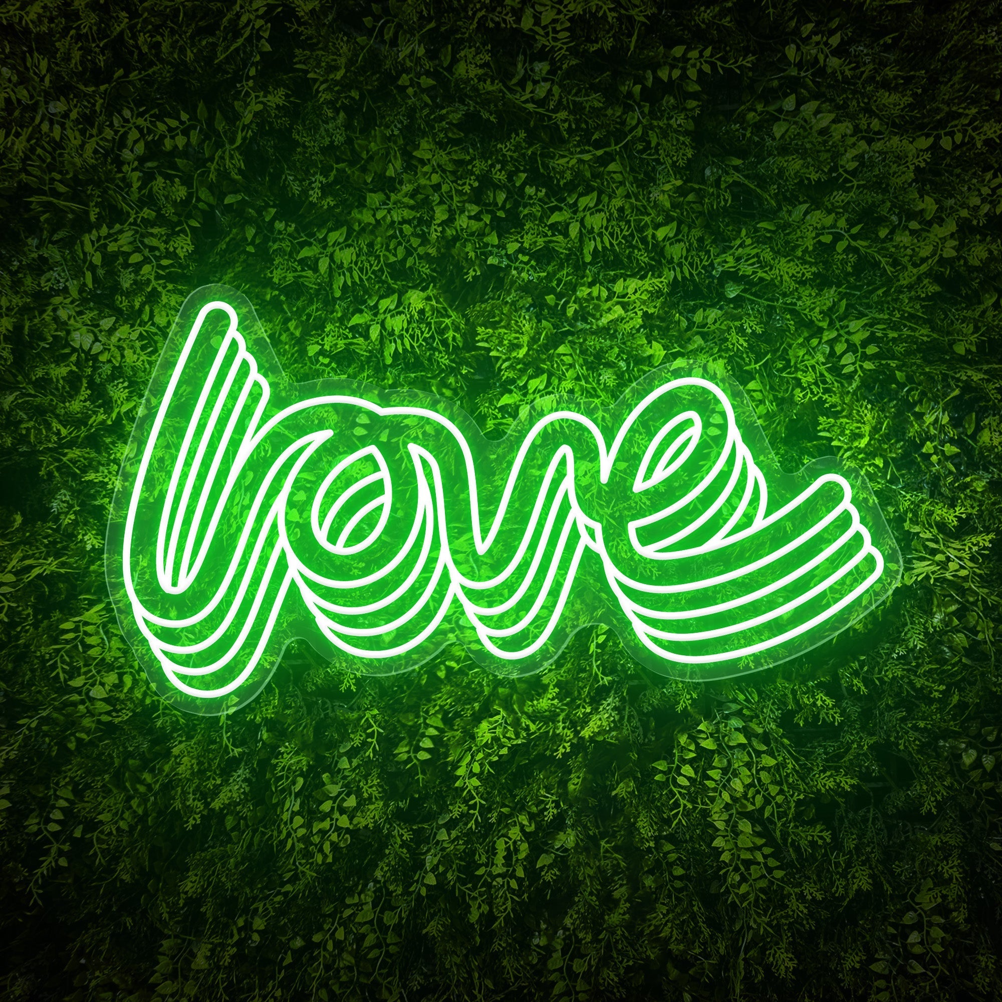 Polychrome "love" Word Neon Sign