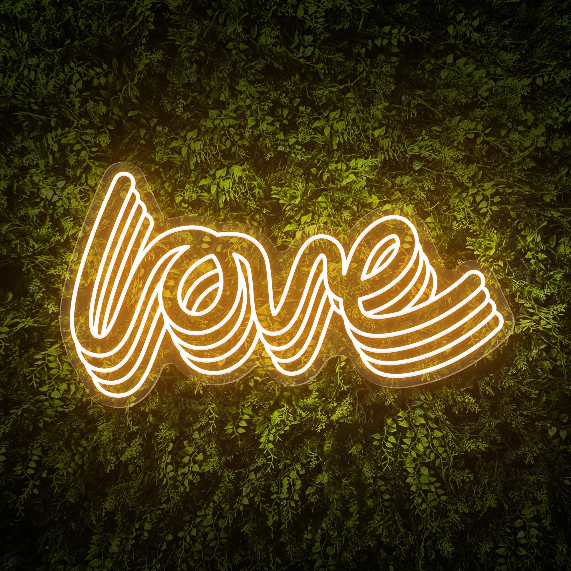 Polychrome "love" Word Neon Sign