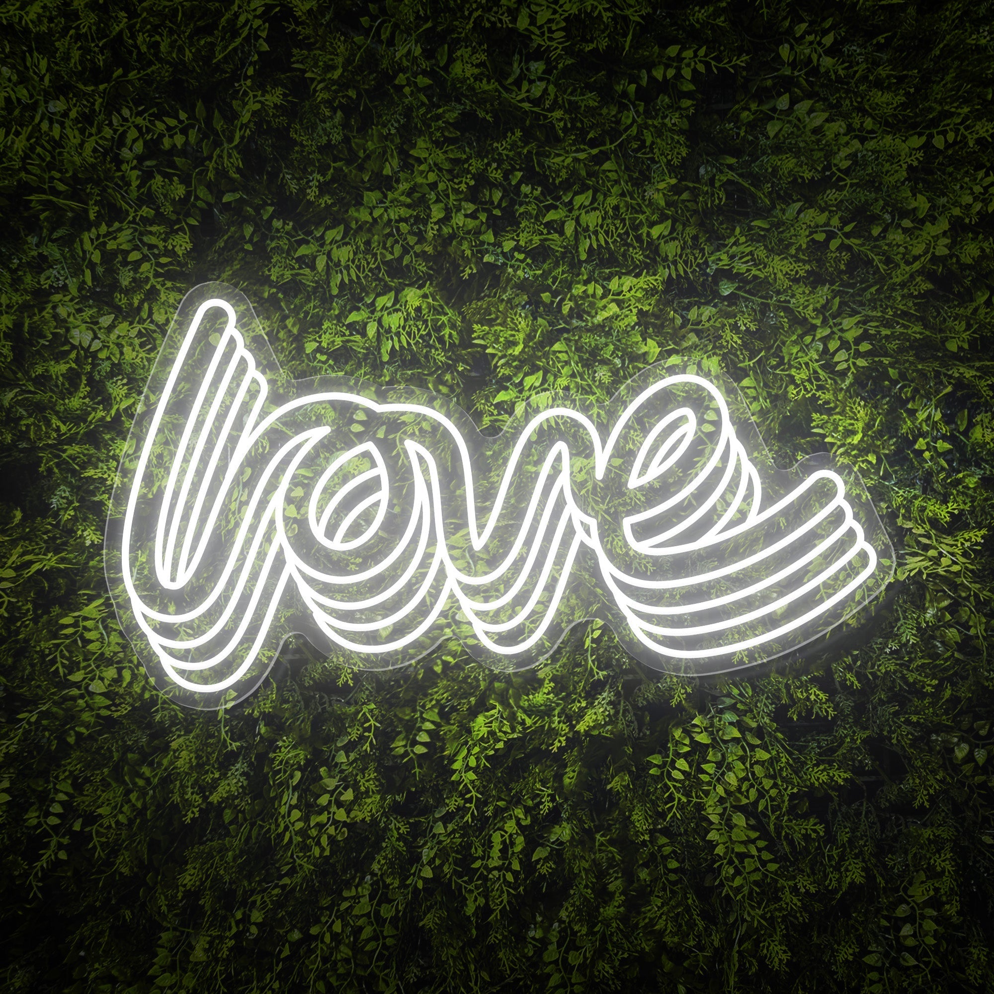 Polychrome "love" Word Neon Sign