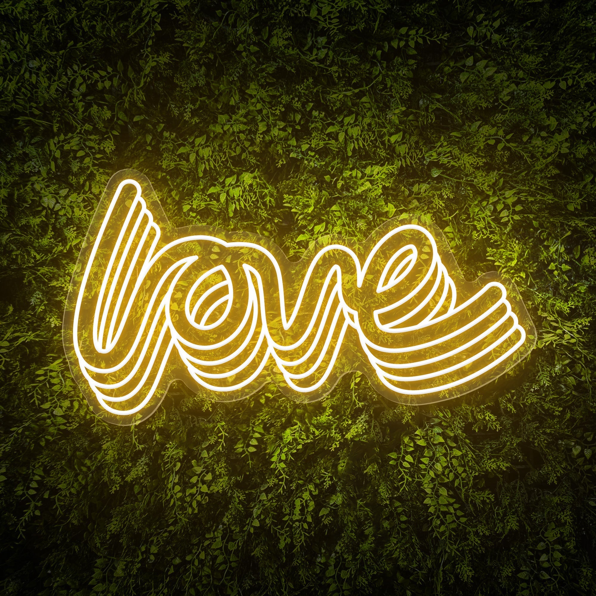 Polychrome "love" Word Neon Sign