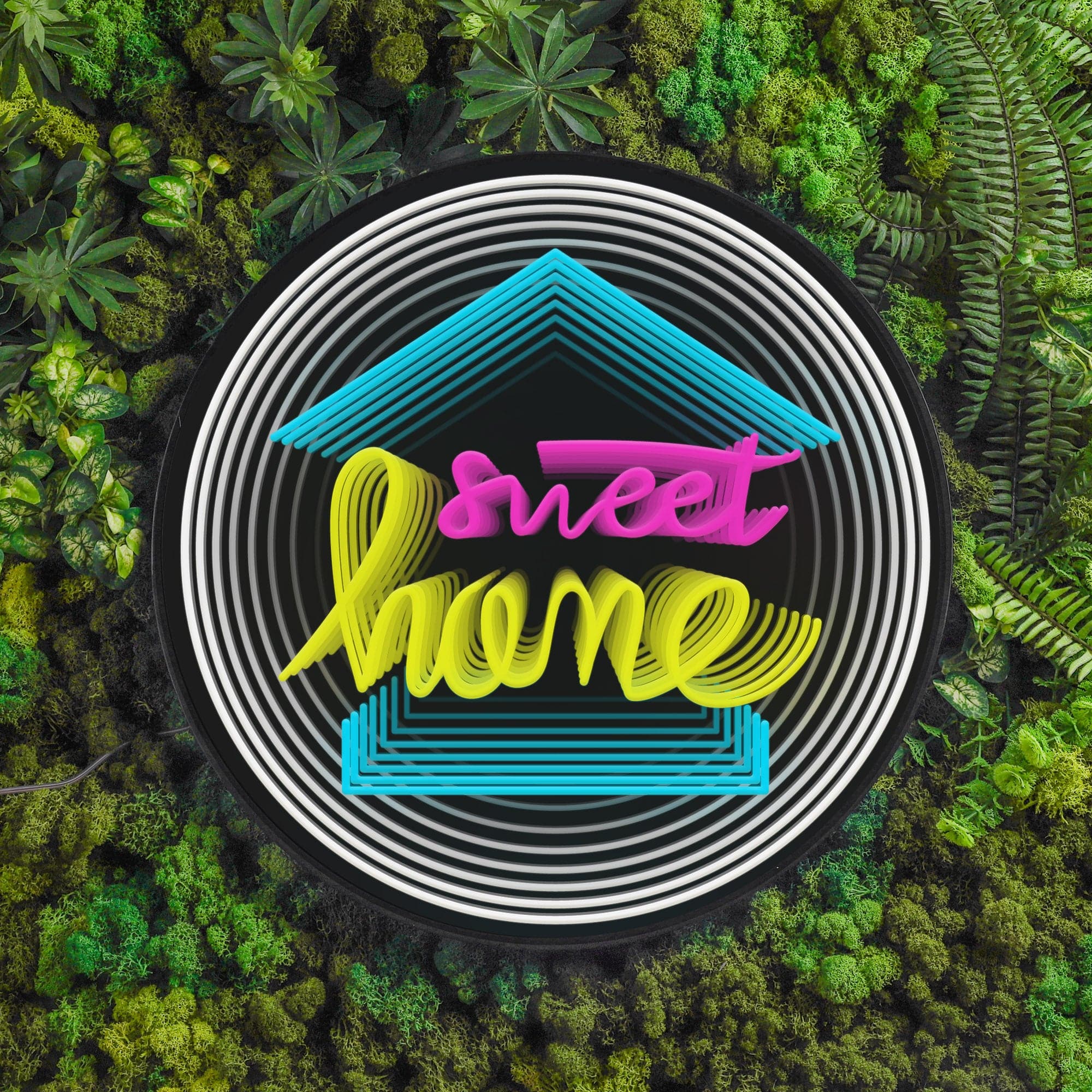 "sweet home" Infinity Mirror LED Sign
