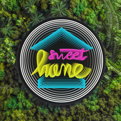 "sweet home" Infinity Mirror LED Sign