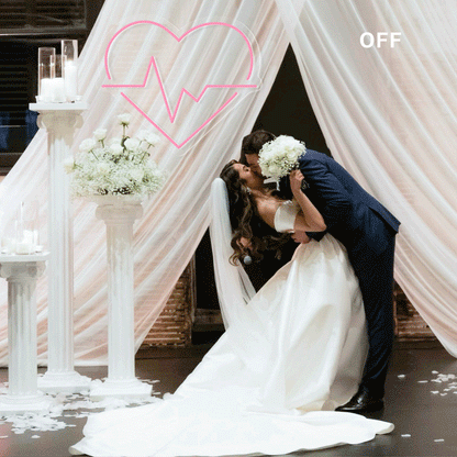 Heart & Wave Neon Sign