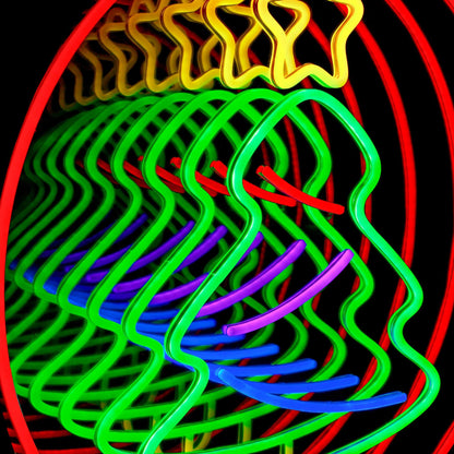 Christmas Tree Star Infinity Mirror LED Sign