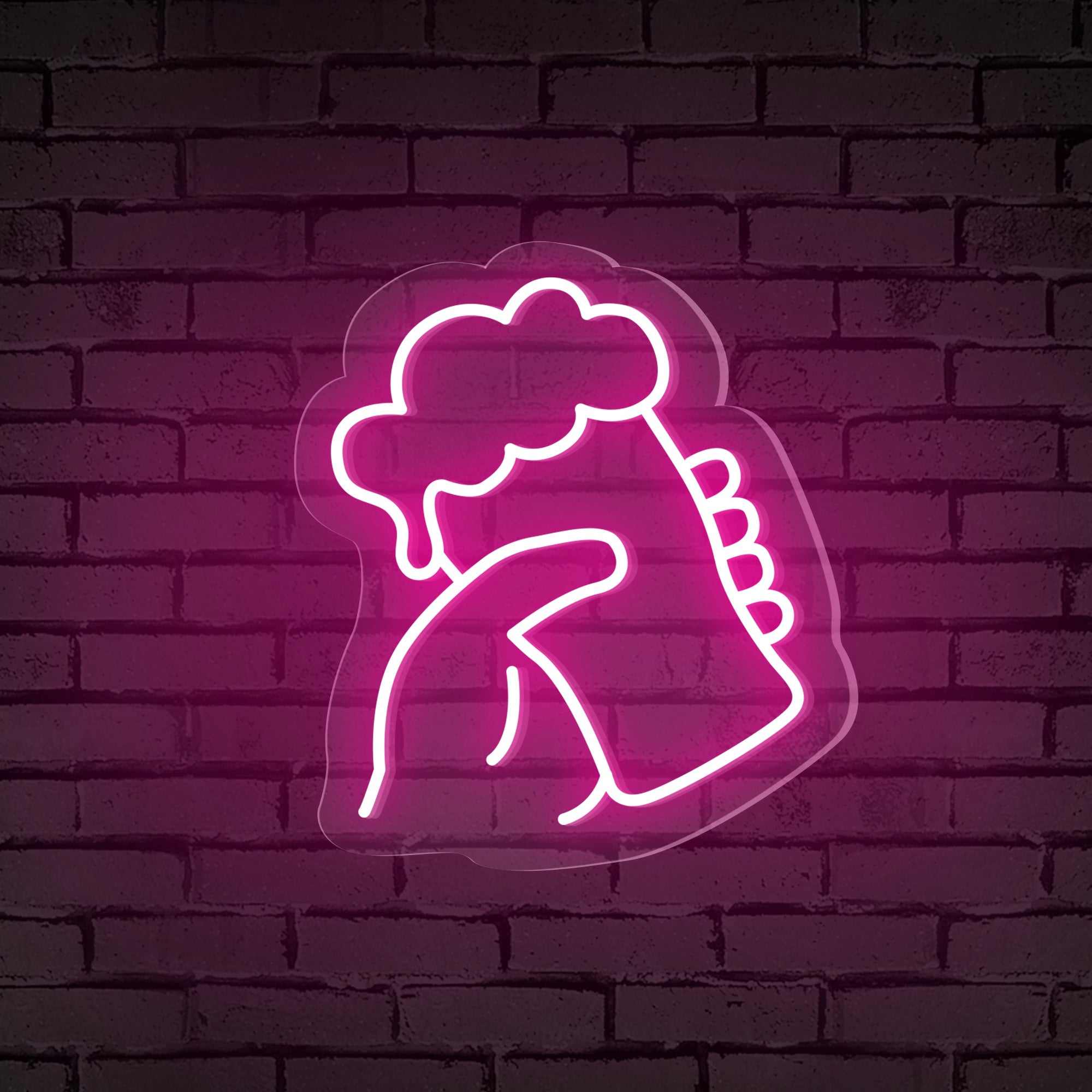 Handheld Beer Glass Neon Bar Sign