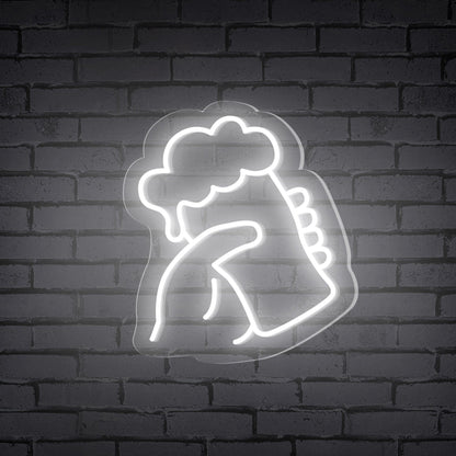 Handheld Beer Glass Neon Bar Sign