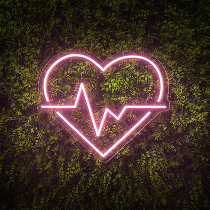 Heart & Wave Neon Sign