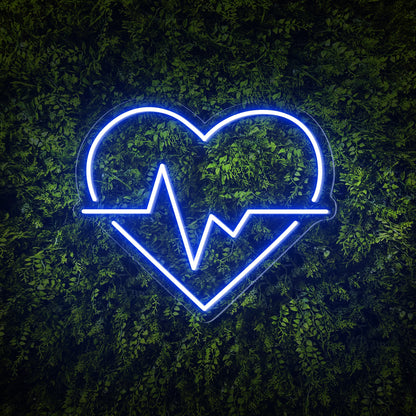 Heart & Wave Neon Sign