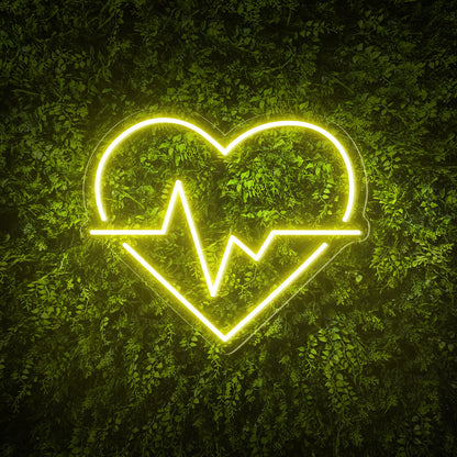 Heart & Wave Neon Sign