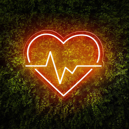 Heart & Wave Neon Sign