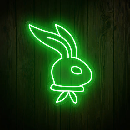 Long-Ear Bunny Easter Neon Sign