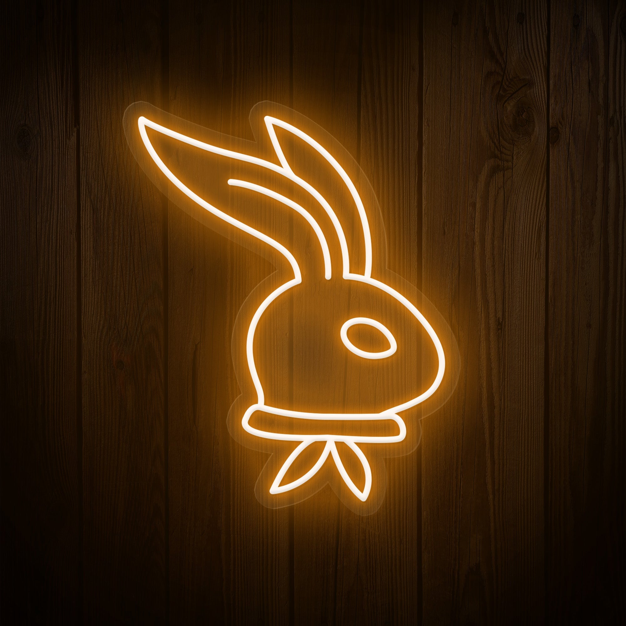 Long-Ear Bunny Easter Neon Sign