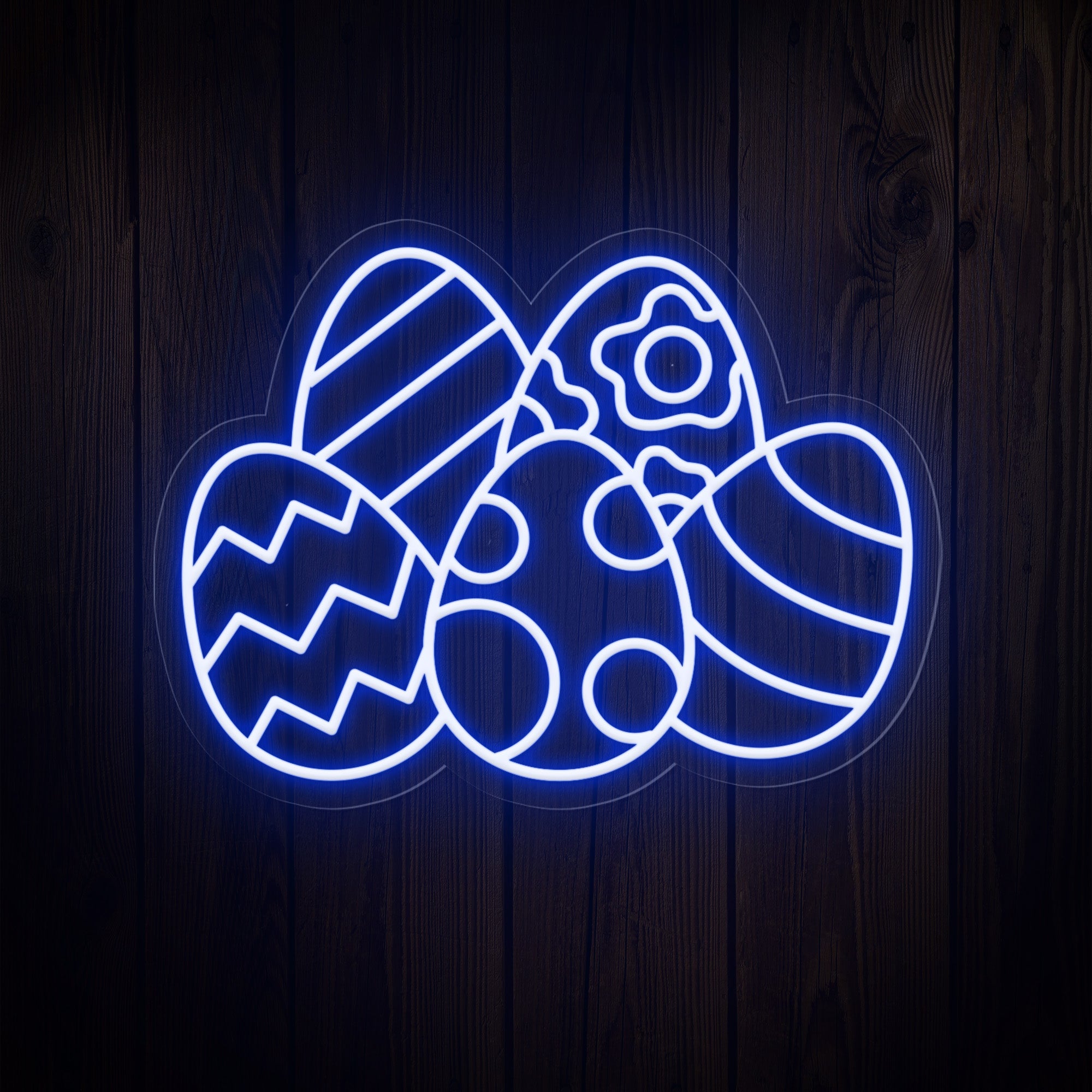 Colorful Eggs Easter Neon Sign