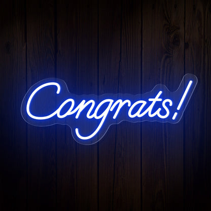"Congrats!" Word Neon Sign