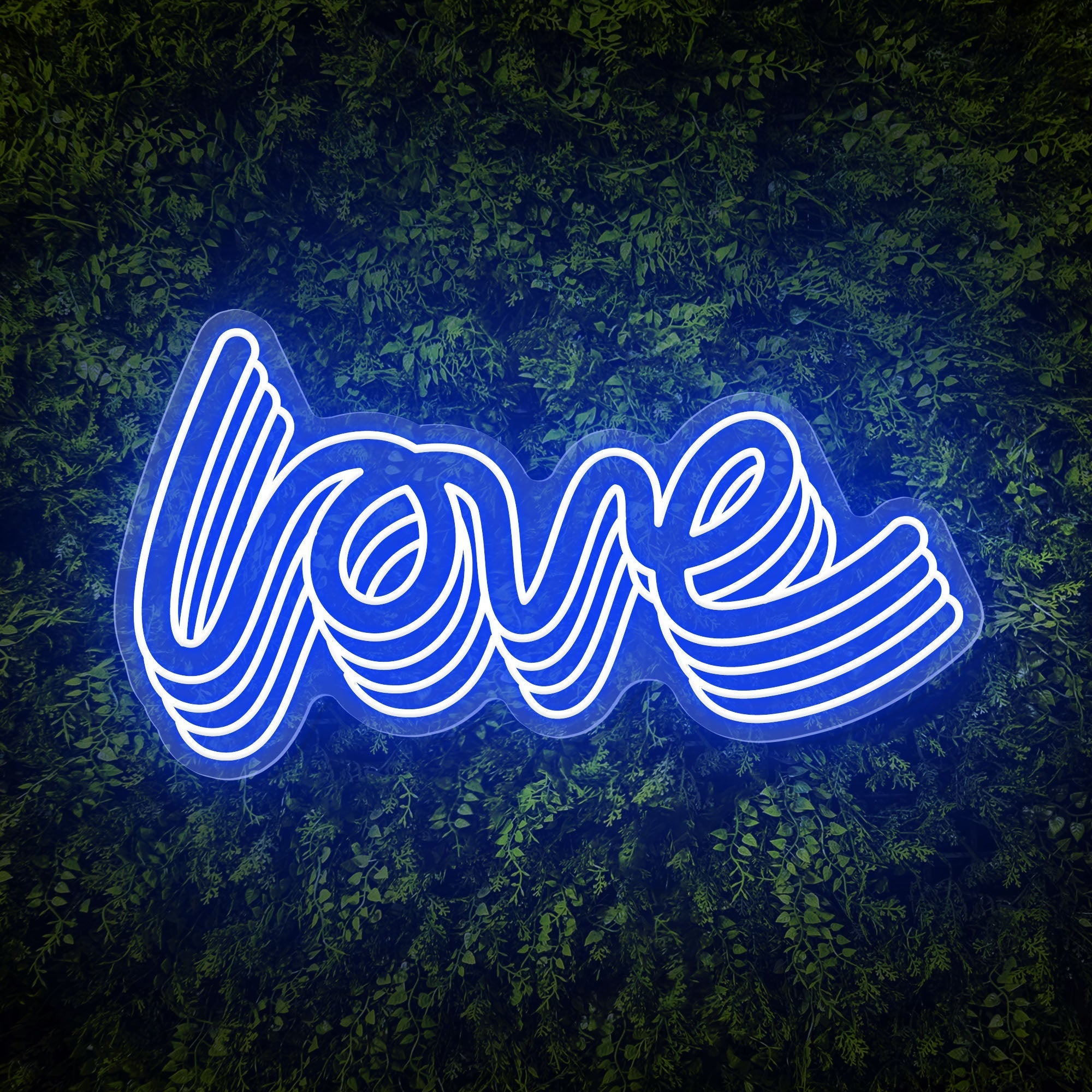 Polychrome "love" Word Neon Sign