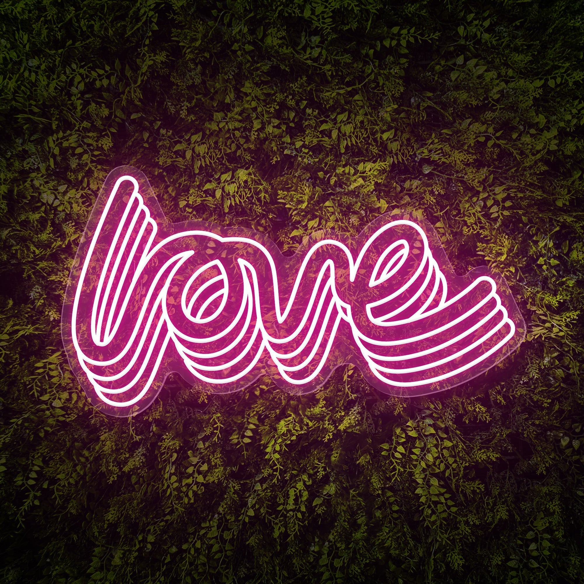 Polychrome "love" Word Neon Sign