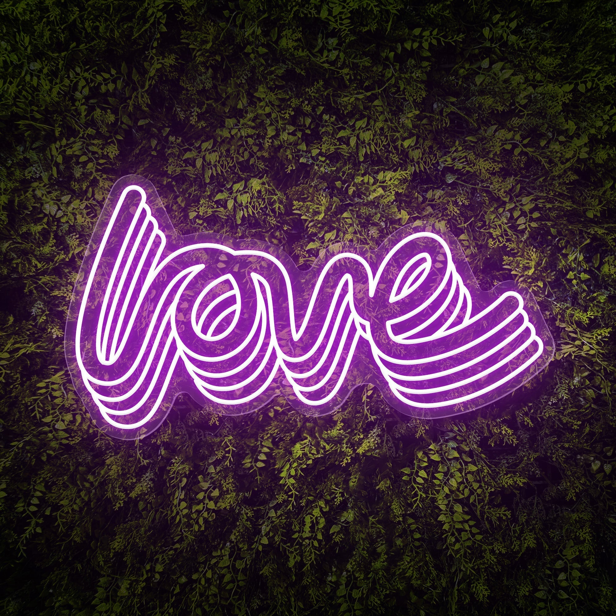 Polychrome "love" Word Neon Sign