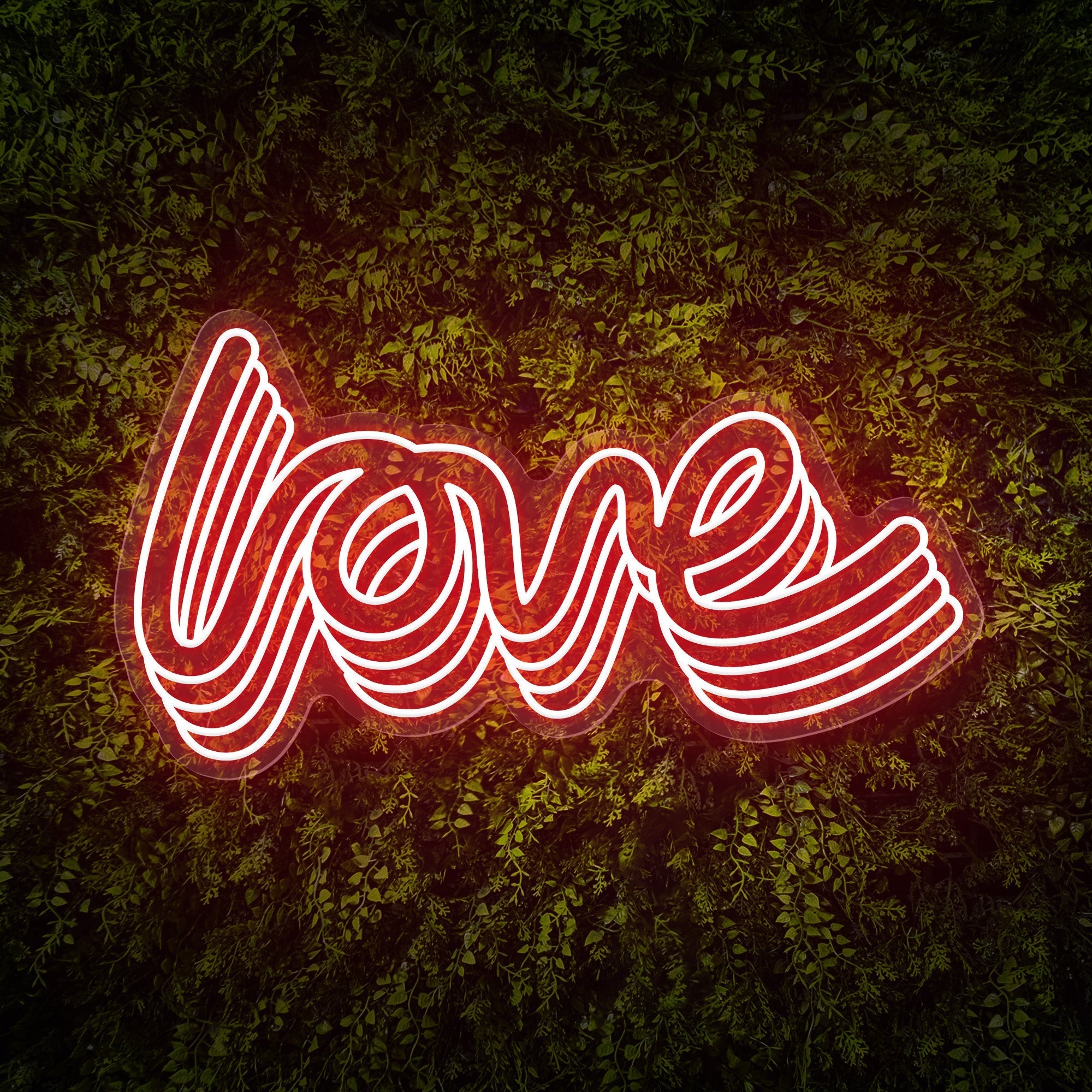 Polychrome "love" Word Neon Sign