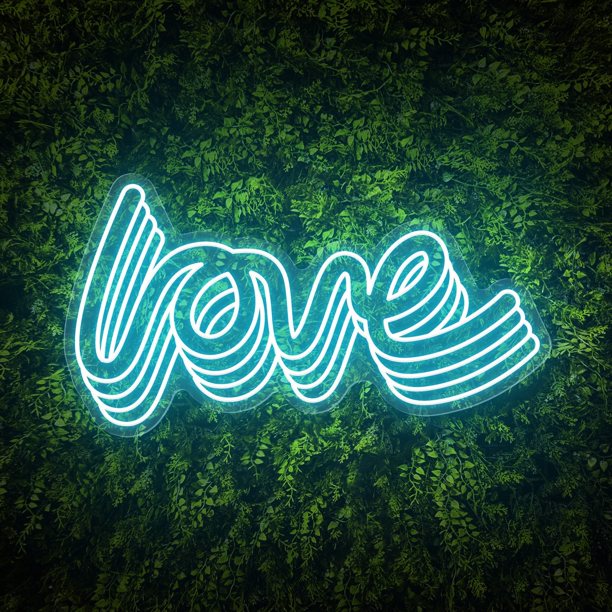 Polychrome "love" Word Neon Sign