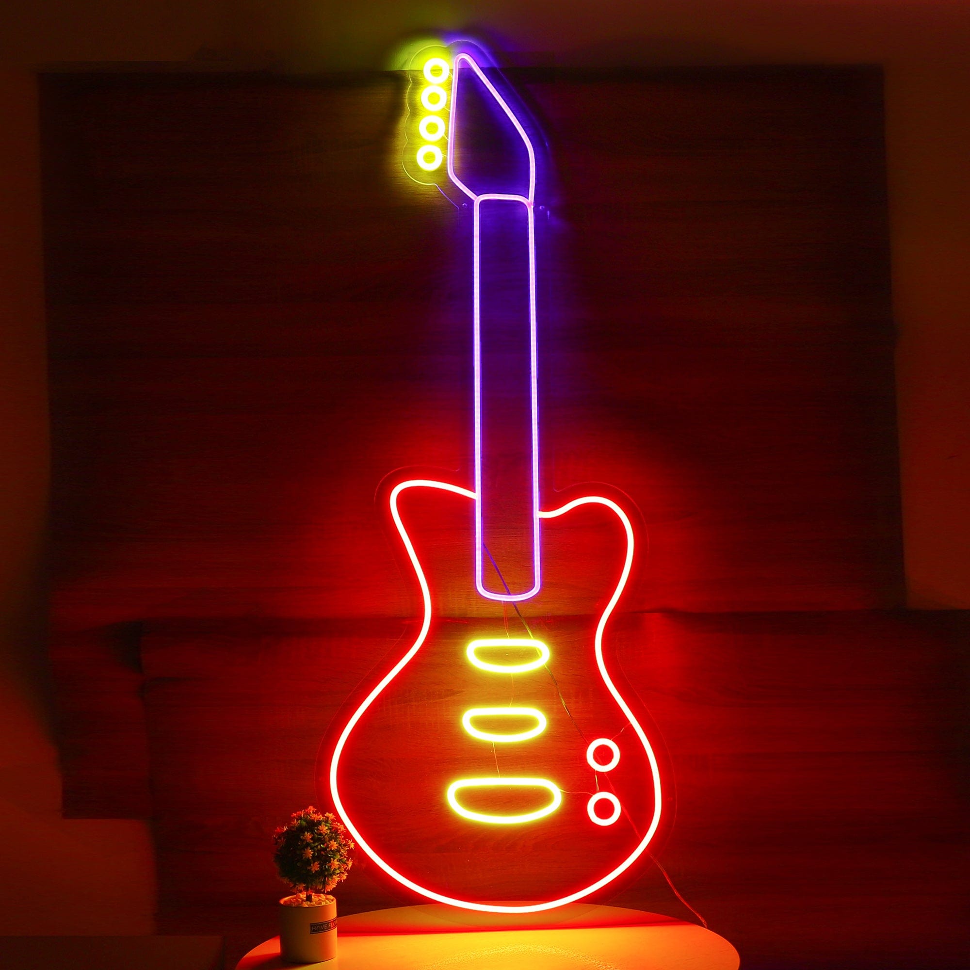 Guitar Music Neon Sign